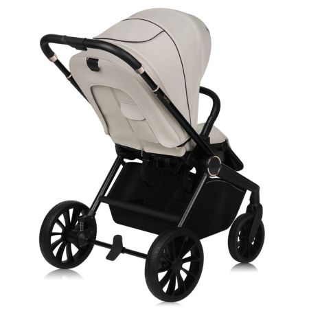 Carucior reversibil 2 in 1 cu landou si ventilatie 3D Mika Plus, pana la 22 kg, Bej, Lionelo 737091