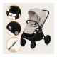 Carucior reversibil 2 in 1 cu landou si ventilatie 3D Mika Plus, pana la 22 kg, Bej, Lionelo 737111