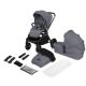 Carucior reversibil 2 in 1 cu landou si ventilatie 3D Mika Plus, pana la 22 kg, Gri, Lionelo 737121