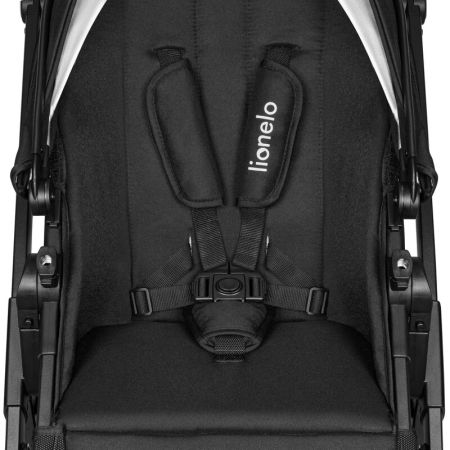 Carucior 3 in 1 cu multiple accesorii Bianka, pana la 22 kg, Negru, Lionelo 737174