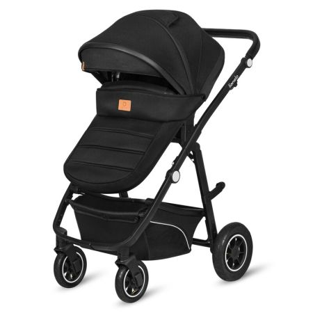 Carucior 3 in 1 cu multiple accesorii Bianka, pana la 22 kg, Negru, Lionelo 737156