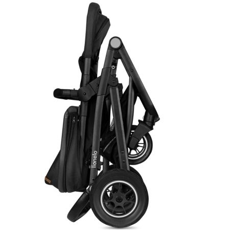 Carucior 3 in 1 cu multiple accesorii Bianka, pana la 22 kg, Negru, Lionelo 737178