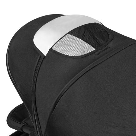 Carucior 3 in 1 cu multiple accesorii Bianka, pana la 22 kg, Negru, Lionelo 737172