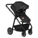 Carucior 3 in 1 cu multiple accesorii Bianka, pana la 22 kg, Negru, Lionelo 737154