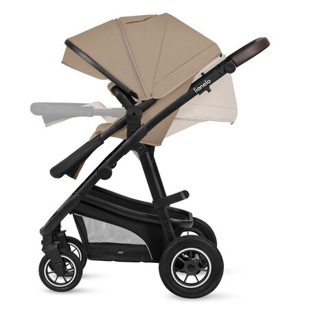 Carucior 3 in 1 cu multiple accesorii Bianka, pana la 22 kg, Bej, Lionelo 737196
