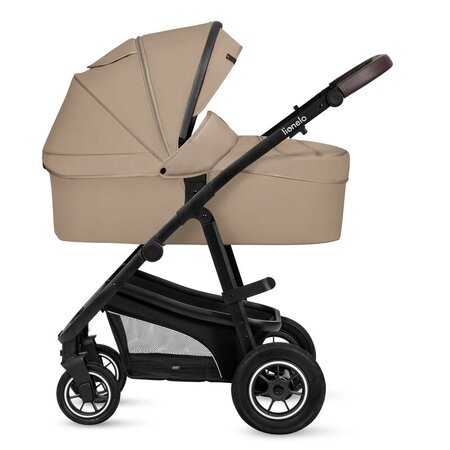 Carucior 3 in 1 cu multiple accesorii Bianka, pana la 22 kg, Bej, Lionelo 737209