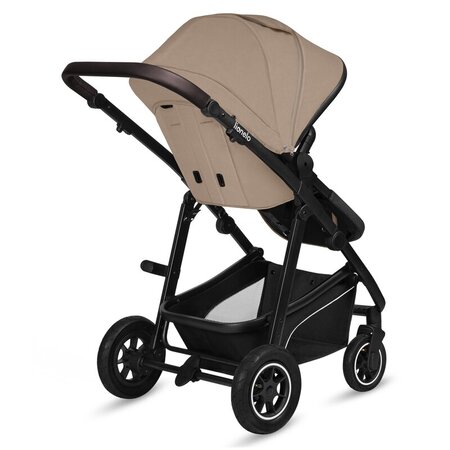Carucior 3 in 1 cu multiple accesorii Bianka, pana la 22 kg, Bej, Lionelo 737208