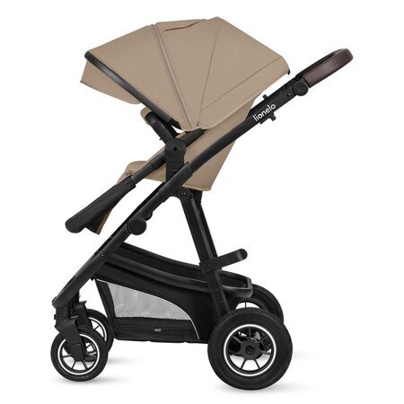 Carucior 3 in 1 cu multiple accesorii Bianka, pana la 22 kg, Bej, Lionelo 737202