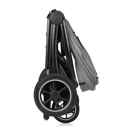 Carucior reversibil  3 in 1 cu multiple accesorii Meril, pana la 22 kg, Gri, Lionelo 737291
