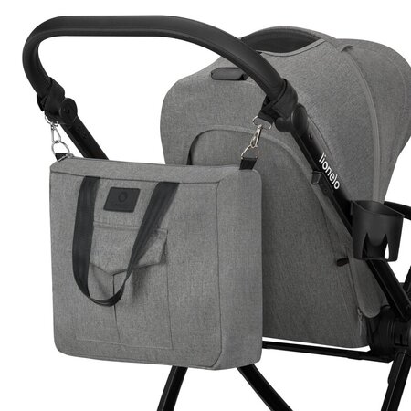 Carucior reversibil  3 in 1 cu multiple accesorii Meril, pana la 22 kg, Gri, Lionelo 737279