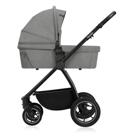 Carucior reversibil  3 in 1 cu multiple accesorii Meril, pana la 22 kg, Gri, Lionelo 737283