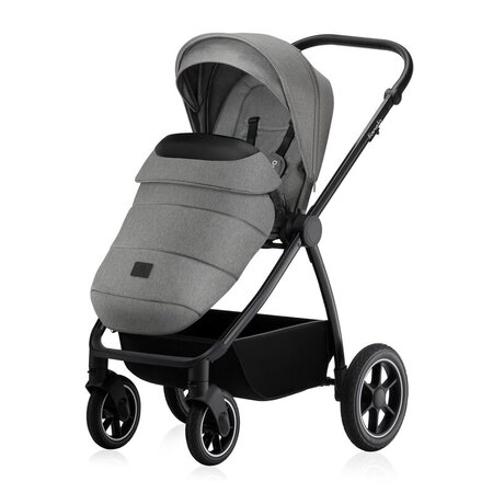 Carucior reversibil  3 in 1 cu multiple accesorii Meril, pana la 22 kg, Gri, Lionelo 737274