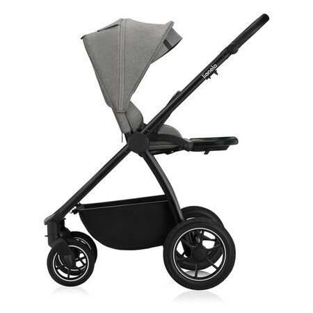 Carucior reversibil  3 in 1 cu multiple accesorii Meril, pana la 22 kg, Gri, Lionelo 737281