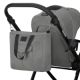 Carucior reversibil  3 in 1 cu multiple accesorii Meril, pana la 22 kg, Gri, Lionelo 737279