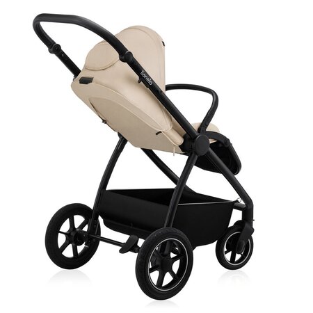 Carucior reversibil  3 in 1 cu multiple accesorii Meril, pana la 22 kg, Bej, Lionelo 737305