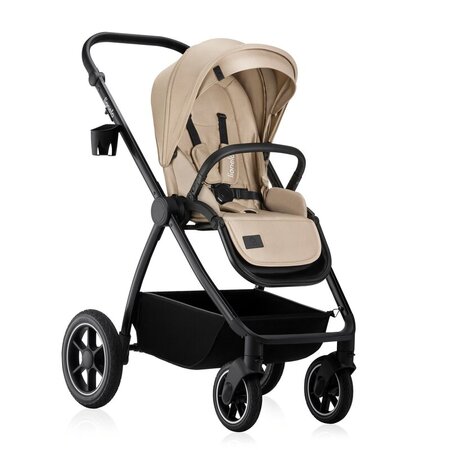 Carucior reversibil  3 in 1 cu multiple accesorii Meril, pana la 22 kg, Bej, Lionelo 737300