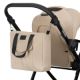 Carucior reversibil  3 in 1 cu multiple accesorii Meril, pana la 22 kg, Bej, Lionelo 737307