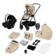 Carucior reversibil  3 in 1 cu multiple accesorii Meril, pana la 22 kg, Bej, Lionelo 737316