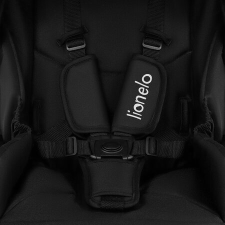 Carucior reversibil  2 in 1 cu multiple accesorii Meril, pana la 22 kg, Negru, Lionelo 737336