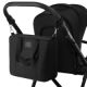 Carucior reversibil  2 in 1 cu multiple accesorii Meril, pana la 22 kg, Negru, Lionelo 737344
