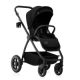 Carucior reversibil  2 in 1 cu multiple accesorii Meril, pana la 22 kg, Negru, Lionelo 737328