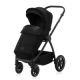 Carucior reversibil  2 in 1 cu multiple accesorii Meril, pana la 22 kg, Negru, Lionelo 737330