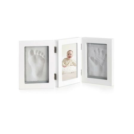 Kit rama foto cu mulaj amprenta manuta si piciorus, Alb, Jane