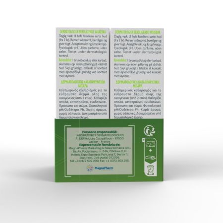 Pachet sapun dermatologic pentru pielea fragila, 2 x 100 g, A-Derma 737358