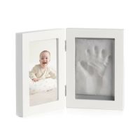 Kit rama foto cu mulaj amprenta manuta si piciorus, Alb, Jane