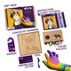 Set pictura cu argila usoara, 29 x 29 cm, Cat, 5 ani+, Okto 737388