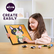 Set pictura cu argila usoara, 29 x 29 cm, Cat, 5 ani+, Okto 737383