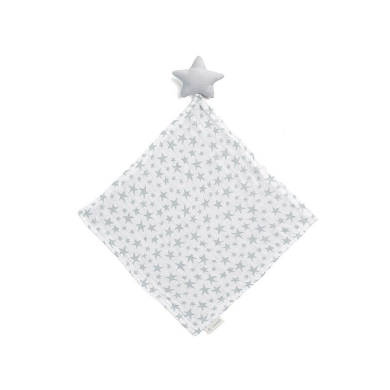 Jucarie doudou din bambus, Star, 28x28 cm, 0 luni+, Jane