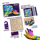 Set pictura cu argila usoara, 29 x 29 cm, Little Prince Night, 5 ani+, Okto 737399