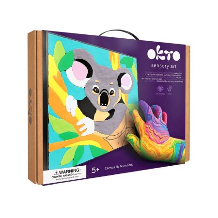 Set pictura cu argila usoara, 29 x 29 cm, Koala, 5 ani+, Okto