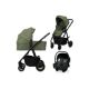 Carucior reversibil  3 in 1 cu multiple accesorii Amber Plus, pana la 22 kg, Verde, Lionelo 737452