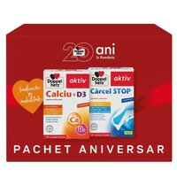 Pachet Calciu + D3 Aktiv si Carcel Stop, 2 x 30 comprimate, Doppelherz