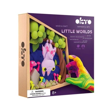 Set creatie Wood & Craft Little Worlds, 21 x 21 cm, Bat, Okto