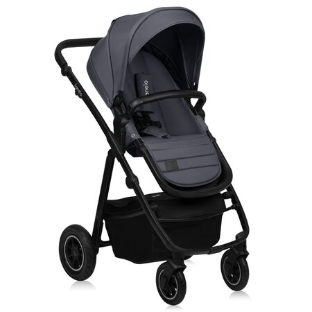 Carucior reversibil  3 in 1 cu multiple accesorii Amber Plus, pana la 22 kg, Gri, Lionelo 737464
