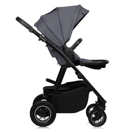 Carucior reversibil  3 in 1 cu multiple accesorii Amber Plus, pana la 22 kg, Gri, Lionelo 737473
