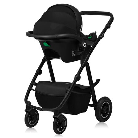 Carucior reversibil  3 in 1 cu multiple accesorii Amber Plus, pana la 22 kg, Gri, Lionelo 737481