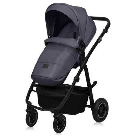Carucior reversibil  3 in 1 cu multiple accesorii Amber Plus, pana la 22 kg, Gri, Lionelo 737467