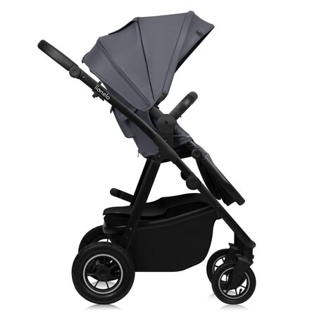 Carucior reversibil  3 in 1 cu multiple accesorii Amber Plus, pana la 22 kg, Gri, Lionelo 737474