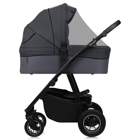 Carucior reversibil  3 in 1 cu multiple accesorii Amber Plus, pana la 22 kg, Gri, Lionelo 737478