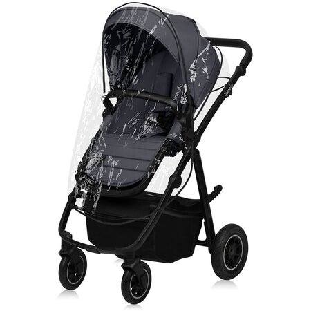 Carucior reversibil  3 in 1 cu multiple accesorii Amber Plus, pana la 22 kg, Gri, Lionelo 737462