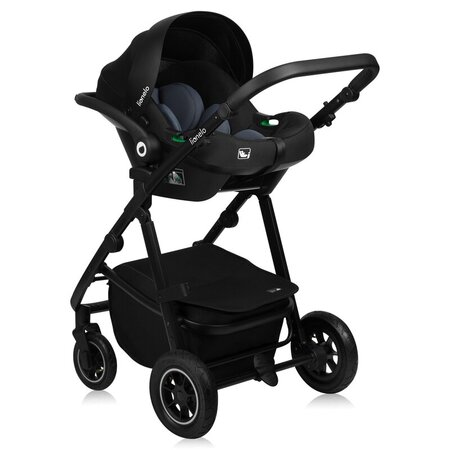 Carucior reversibil  3 in 1 cu multiple accesorii Amber Plus, pana la 22 kg, Gri, Lionelo 737479