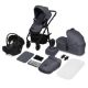 Carucior reversibil  3 in 1 cu multiple accesorii Amber Plus, pana la 22 kg, Gri, Lionelo 737482