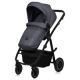 Carucior reversibil  3 in 1 cu multiple accesorii Amber Plus, pana la 22 kg, Gri, Lionelo 737467