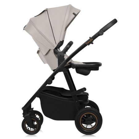 Carucior reversibil  3 in 1 cu multiple accesorii Amber, pana la 22 kg, Bej, Lionelo 737495
