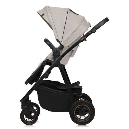 Carucior reversibil  3 in 1 cu multiple accesorii Amber, pana la 22 kg, Bej, Lionelo 737509