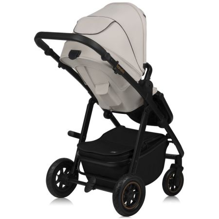 Carucior reversibil  3 in 1 cu multiple accesorii Amber, pana la 22 kg, Bej, Lionelo 737502